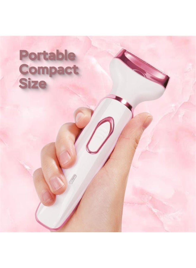 Electric Razors for Women, 4-in-1 Women’s Facial Hair Removal, Face Shaver Ebrow Trimmer Pubic Bikini Trimmer Portable Ladies Shaver Womens Razors for Shaving - Image 5